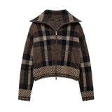 Autumn New Knitted Shirt Round-Neck Solid Color Loose Set Female