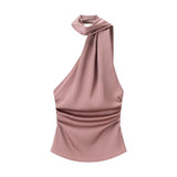 Homemade New Women's Clothing Scarf-Necked Collar Collar Silk-Sense Flared