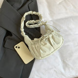 Aesthetic Bow Knot Stitching Shoulder Bag-Outfit