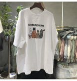 Toloer Celebrity Short-Sleeved T-Shirt Women's Wear 2024 Summer Wear New Korean Version Of Harajuku Loose-Match Half-Sleeve T-Shirt