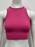 Toloer Summer New I-Shaped Vest Ins Sports Short Crop Hollow Sleeveless Jacket Women-Outfit