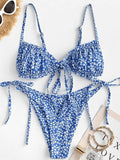 Ditsy Floral Bikini Set-Outfit