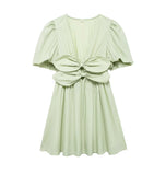 Dress Bow 2025 Summer Women's Fashion New Products Loose