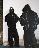 Trendy Loose Tunic Hip-Hop Streetwear Men And Women Zipper Hooded Casual Jacket