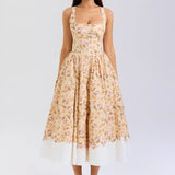 Women's New Sexy Temperament U Collar Button Broken Dress Dress