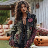 Trend 3D Digital Pattern Printing Fashion High Street Denim Jacket Men And