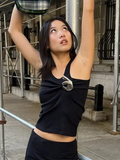 Silver Hand Design Tank Top-Outfit