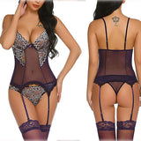 New Sexy Lace Mesh Yarn Perspective Elastic Body