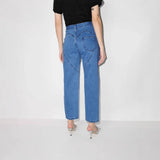 Thin 2025 New Spring Straight Loose High-Waist Long Straight Jeans Jeans