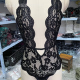 Women's Lingerie Women's Autumn Lace Eyelash V Collar Splicing Sex