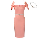 Women's Famous Temperament Three-Dimensional Flowers Elegant Banquet Dress Bag Hip