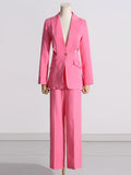 Toloer 2024 New Fashion Hollow Out Design Sense Show Thin Suit Show Legs Suit Pants Casual Professional Suit Female-Outfit