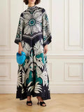 Women's New Summer Printing Seven-Sleeve Collar