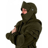 Hooded Elbow-Wearing Mask Fagroom Fagroom Faeling Fagmouse Solid-Color Coat Tunic