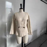 Autumn And Winter Explosion Temperament Clapping Belt Long Hair Coat Single