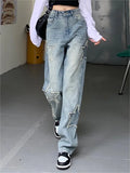 vintage boyfriend jeans with star
