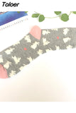 1pair Cute Cartoon Women's Cotton Socks Kawaii Rabbit Sheep Giraffe Pattern Socks Funny Happy Harajuku Female