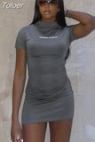 Two Piece Sets Womens Outfits T Shirt Crop Top And Mini Skirt Suit Streetwear Club Party Fit Slim Y2K Fashion Ladies