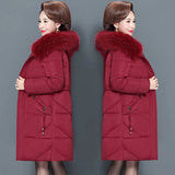 Women Winter Puffer Hood Bomber Basic Jackets Jacket Long Female Faux Fur Coat Loose Parka Plus Size Outerwear Snow Wear