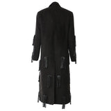 New Personalized Pu Esso Dotted With Long Coat Coat