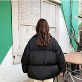 Autumn Winter Bomber Quilted Jacket Female Coat Women Woman Short Parka Basic Jackets Outerwear Free Shipping Cocoon