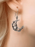Boho Sun Moon Pendant Stud Earring-Outfit