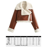New Women's Autumn And Winter Fashion Fur Collar Collar Collar Velvet Jacket