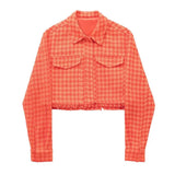 Spring Women 2 Pice Set 2022 New Fashion Cropped Textured Long Sleeves Top Woman Blazer+ High Waist Casual Shorts Chic