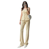 New Women's Single-Drace Buckle Elegant Slings Two-Piece