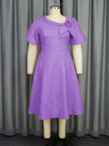 New Tihua Fabric Flower Dress African Grand A Dress