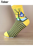 Pairs new Cute Women Japanese Hayao Miyazaki chinchilla socks Cartoon Animal Panda Print Ankle-High