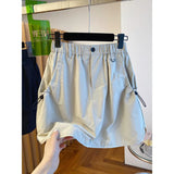 Version Of The Workwear Short Skirt Women's Summer 2025 New Loose High-Rise Slim Retro Anti-Walking Bag Hip