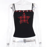 Summer New Sexy Hot Girl Blouse Women's Dress Dark Fashion Five-Pointed Star Suspenders Vest Girl-Outfit