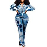 2025 New Women's Long-Sleeved Zipper Trousers