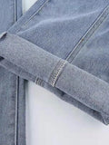 Back Star Patchwork Jeans-Outfit