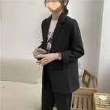 Toloer Suit Suit Female Fall 2024 Korean Version Of Loose Professional Office Worker Suit Jacket Formal Dress College Style-Outfit