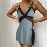 Women's Sexy Sling Lace Low-Collar Pyjamas Bursts Direct