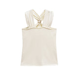 Spring New Hanging Neck Top Sexy Bare Waistcoat Women's