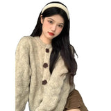 Toloer Lazy Wind Soft Glutinous Sweater Spring And Autumn Winter 2025 New High-End Blouse Knitted Thick Open-Shirt Coat