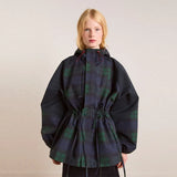 Set Color Collar Rope Waist Jacket Jacket 2025 Autumn Women's
