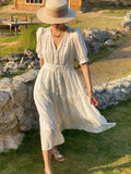 Dress Summer New Waist Dress Women's Short-Sleeved Temperament Famous Shenzhen Nanyin Women's