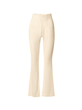 Stretchy Ribbed Flare Leg Pants-Outfit