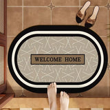 Toloer Fragrant Wind Bathroom Anti-Slip Floor Mat Toilet Toilet Shower At The Door Of The Suction Speed Dry Foot Mat Door Mat-Outfit