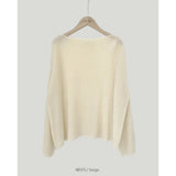 Vintage Ice Silk Oversized Knitted Sweater-Outfit