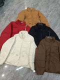 Autumn And Winter New Light Down Jacket Female Short Fashion Foreign Style Loose Stand Collar White Duck Velvet Warm Coat Tide-Outfit