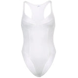 Chest Sexy Solid Color Suspender Jumpsuit 2023 Hot Girls Street Fashion Waist Show Lean Jumpsuit In Summer-Outfit