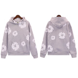 Trend Sports Shirt Hip-Hop Wood Cotton Printing Suit High Street Loose Hooded Suit-Outfit