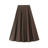 Diamond Hair, A Hundred Folded Skirt Half-Dress Women's Autumn And Winter New Tight High Waist Long Organ Skirt