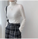 2022 New Autumn Winter Knitting Slim Turtleneck Sweater Solid Bottoming Long Sleeve Minimalist Women Pullover Jumper2022 New Autumn Winter Knitting Slim Turtleneck Sweater Solid Bottoming Long Sleeve Minimalist Women Pullover
