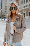 Zipper Jacket Women Button Down Outerwear Spring Autumn Casual Streetwear Drawstring Hem Jackets Fashion Aesthetic Female
